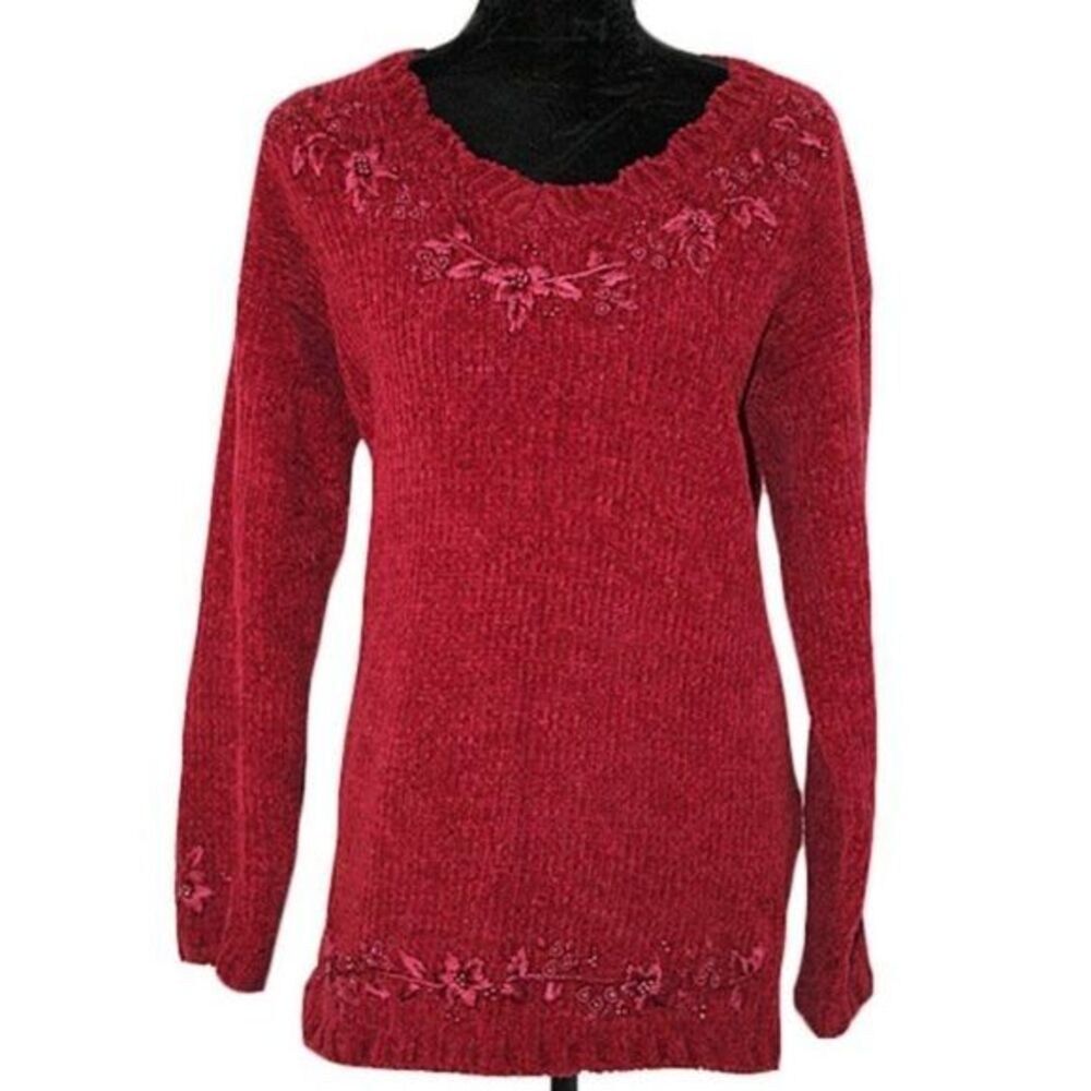 Samantha Stuart Detailed Pullover Sweatshirt